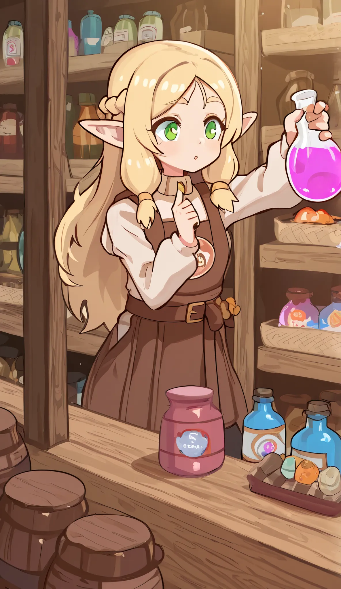 elf Mini shop, shop rpg style, potions armas rpg, armaduras etc