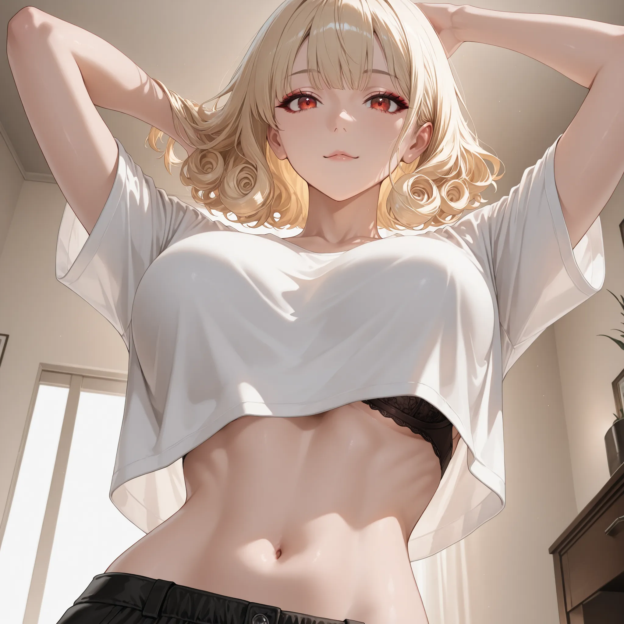 masterpiece,best quality, ultra highres,8k,16k,delicate photography, sharp line, sharp focus,perfect anatomy, RAW photo, resolution,realistic,ultra detailed,sharp focus,RAW photo,白,蒼,黒,UHD,
BREAK,
low angle,(Worm's-eye view),A beautiful Japanese woman posi...
