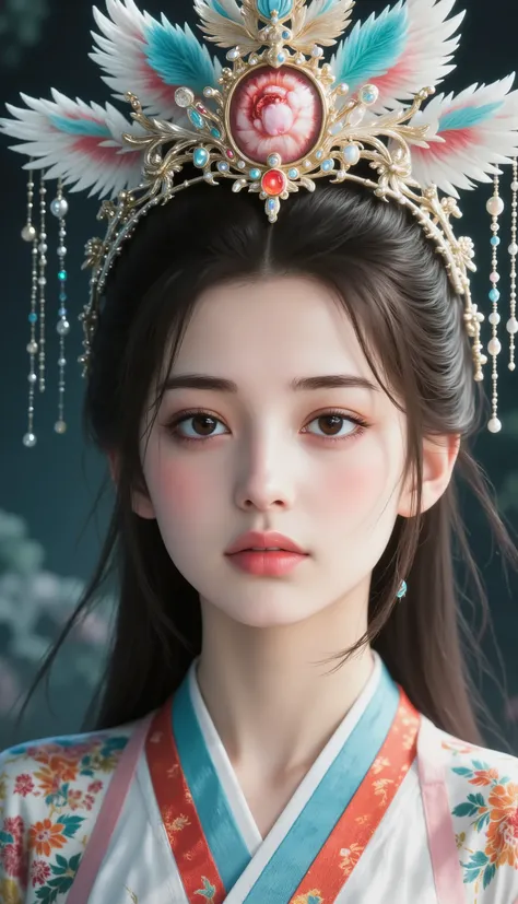 (surrealism), (illustration), (high res), ( 8,000), (Very detailed), (最佳illustration), (Beautiful and delicate eyes), (最OK质量), (Very detailed地), ( Masterpiece), (wallpaper), (realistic), (Natural Light), (Side Light), (Exquisite face), (高度细致realistic的皮肤纹理)...