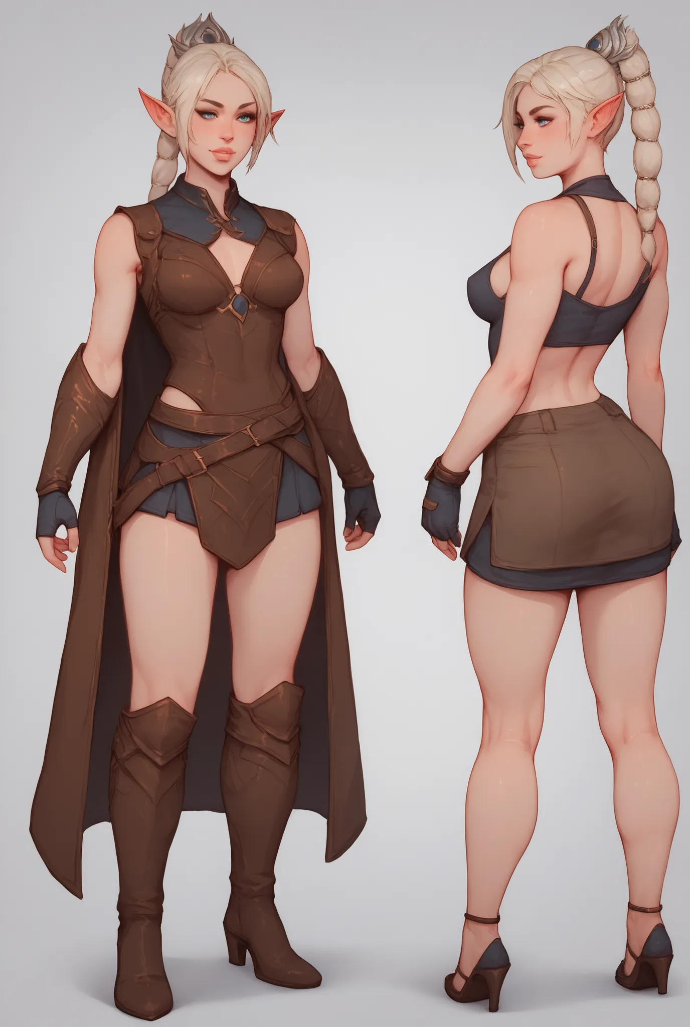 a close up of a person with a long coat, valkyrie style character, d & d style full body portrait, full body dnd character portrait, fantasy d&d character, full body concept, as a dnd character, full body character concept, elf character, as a d & d charac...