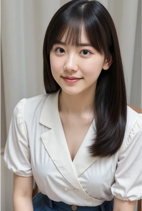highest quality, Ultra-high resolution, Highly detailed skin, Japanese milf、Physically Based Rendering,Down blouse, On all fours,Bend deeply forward、30th Generation、Beautiful Skin、Wide open chest、tea bag、Large Breasts、（No bra）、Showing nipples