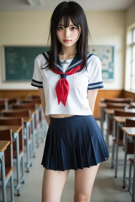 score_9,score_8_ up,score_7_ up, ultra detail, absolute resolution, 32K,masterpiece, top quality , Super High Definition, cowboy shot, beautiful Japanese girl, (slender Japanese women: 1.1), pretty face, skinny girls, Thin Waist, Black hair, straight semi-...