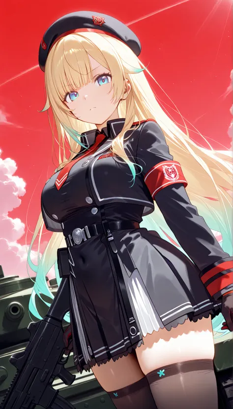 masterpiece, score_9, score_8_up, score_7_up, anime, pinup, Supreme Masterpiece, perfect eyes, perfect face, Best Quality, high resolution, aizawa ema, 1girl, virtual youtuber, blonde hair, aqua hair, gradient hair, long hair, very long hair, blunt bangs, ...