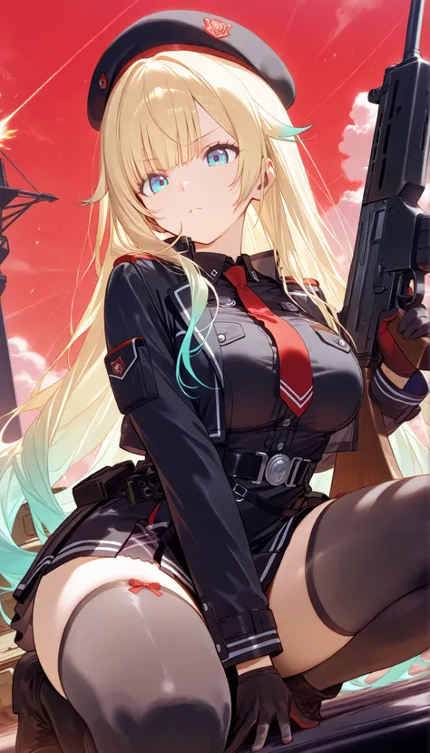 masterpiece, score_9, score_8_up, score_7_up, anime, pinup, Supreme Masterpiece, perfect eyes, perfect face, Best Quality, high resolution, aizawa ema, 1girl, virtual youtuber, blonde hair, aqua hair, gradient hair, long hair, very long hair, blunt bangs, ...