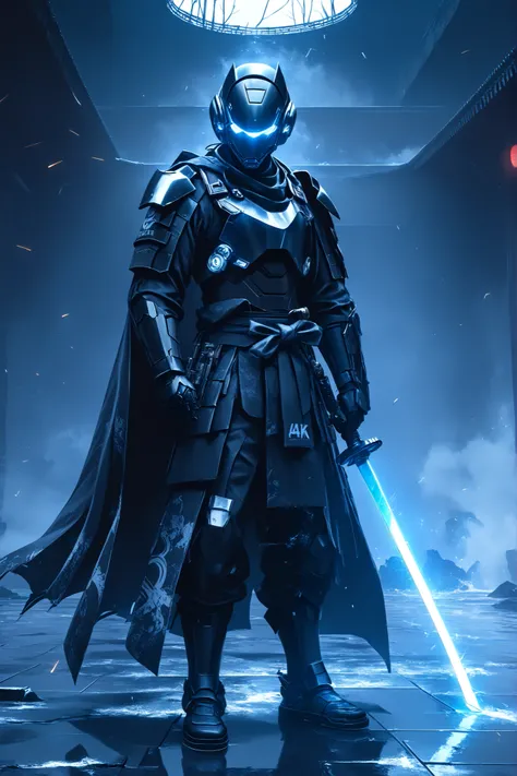 ((EXTREME QUALITY)), ((RAW Ultra 4K)), ((Masterpiece)), ((Ultra Cinematic)), ((High Detail)), ((HDR lighting)), ((digital painting)), ((film grain)), ((moody shadows)), ((futuristic Japan fusion))

A futuristic Ronin Iron Man blending stealth samurai and r...