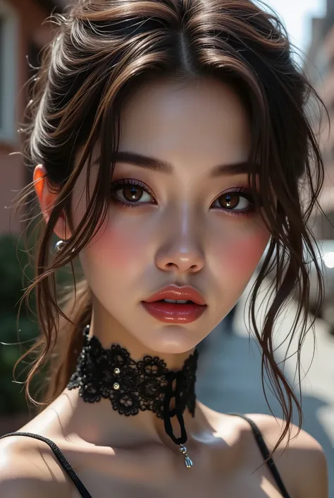 Realistic,(photorealistic Realism),((high resolution)),((intricately detailed digital art)),(best quality),(realistic texture details: perfect skin, smooth skin),(professional photography)、((a beautiful girl [Rosé from blackpink]:1.3)), (close-up eyes:1.25...