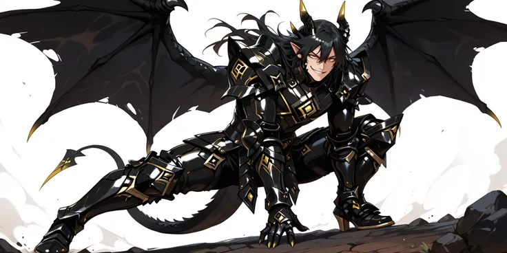 score_9, score_8_up, score_7_up, absurdres, 128K Ultra High Resolution, (masterpiece, best quality: 1. 5), high definition, highres, 8K wallpaper, CG, (((Anime))), (1 male), solo, lean body, (masculine), (floating in the air), weredragon, japanese anime st...