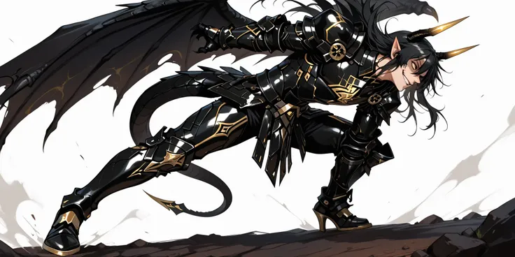 score_9, score_8_up, score_7_up, absurdres, 128K Ultra High Resolution, (masterpiece, best quality: 1. 5), high definition, highres, 8K wallpaper, CG, (((Anime))), (1 male), solo, lean body, (masculine), (floating in the air), weredragon, japanese anime st...