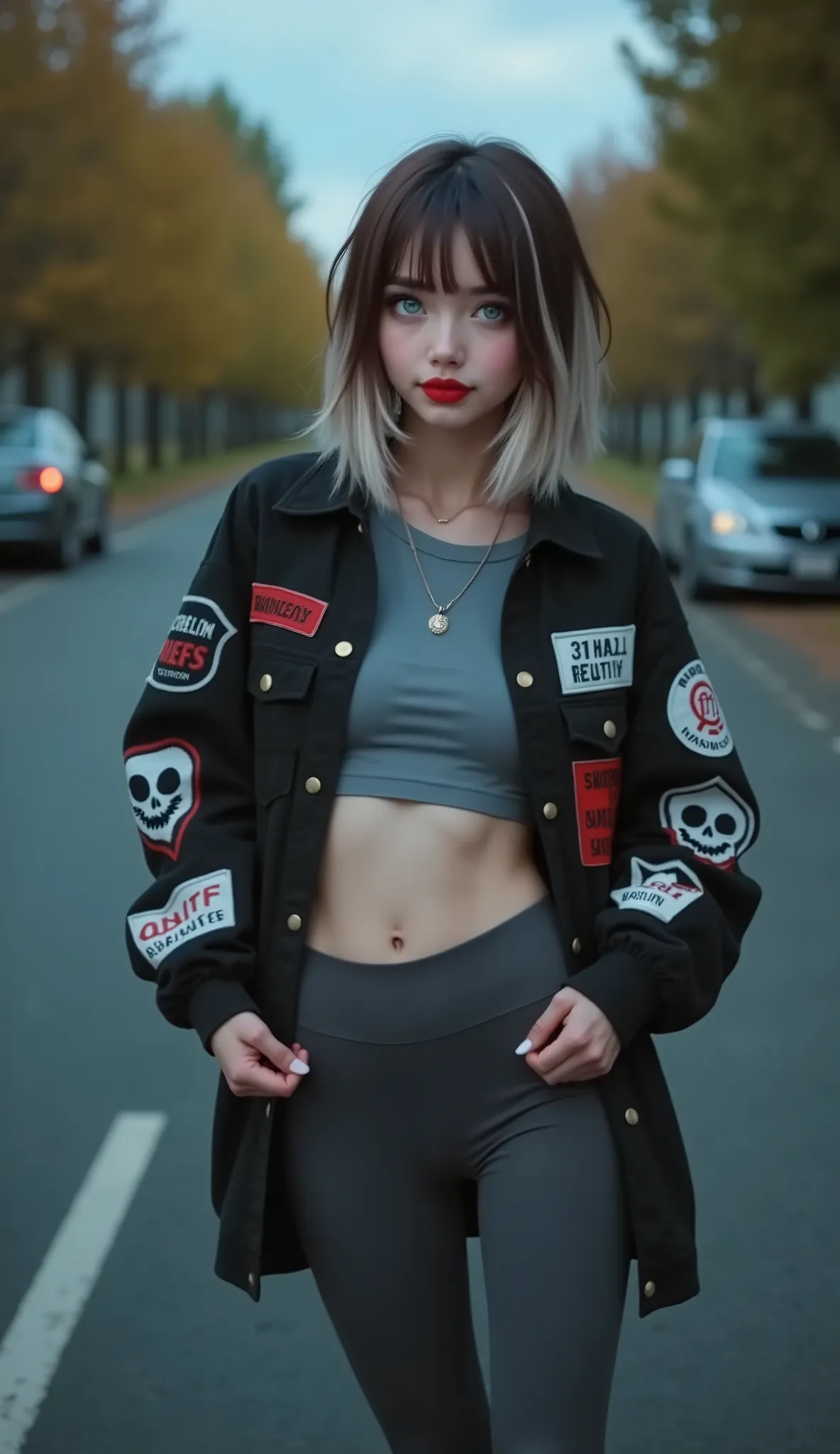 ((RAW Photo), Absurds, (Absurd Resolution)), (Masterpiece, Best Quality), ((Hyperrealism, Photorealistic)), (AI Fantasy), (masterpiece, highest quality, amazing quality), (realistic pupil, gray eyes, intense luminous), (beautiful girl, 18 years old, haiz_a...