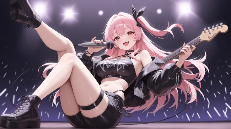 womanhood、Rock band vocals、Playing、Full body image