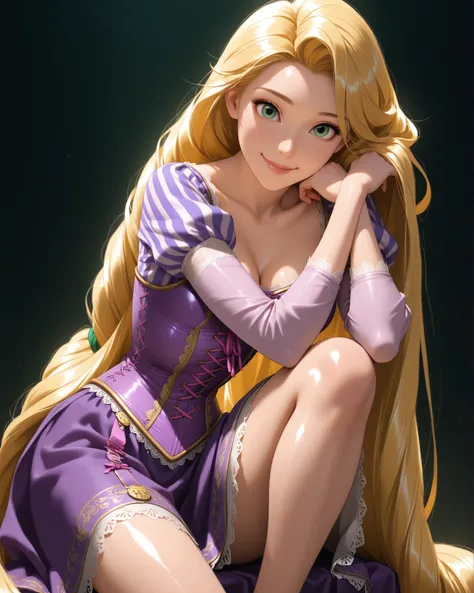 closeup, Sluisap, eyes、usnr、GBF_style、748cmstyle、32K、Semi-realistic、 super detailed description 、Artwork、Original Works、 detailed color、 detailed eyes、 detailed lips 、 The Greatest Masterpiece、Professional work、normal Breasts, Tangled movie character , Rap...