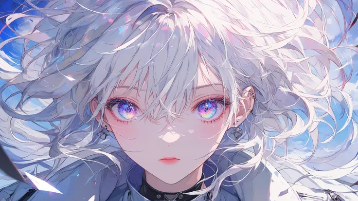(((masterpiece))),(((top quality))),(((amazing quality))),(((非常にdetailsな背景))),(high resolution),(details),(very delicate and beautiful),(ultra detailed),solo,(full body1.1),One girl,Very Aesthetic,Complex Backgrounds,angle from above,The width of the eyes ...