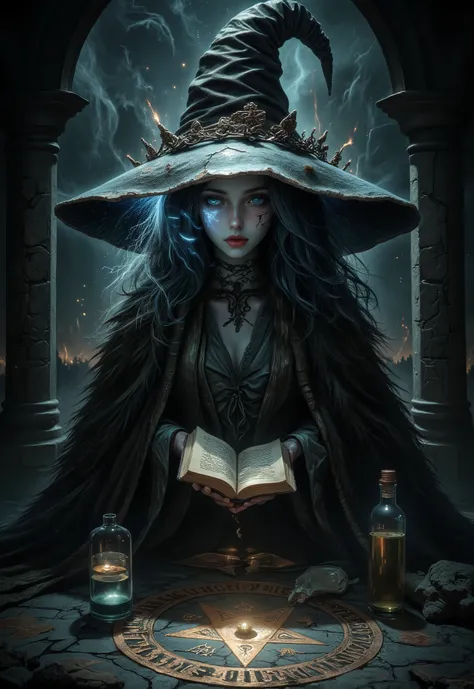 Sexy, Dark Mood Atmosphere, avant-garde, painting, Sexy, erotic, best Quality, masterpiece ( Louis Royo Style Drawing ), detailed faces with ofisu, The face is finely detailed with sharp focus, Highly detailed, Great Lighting, BREAK, Quality, intricate det...