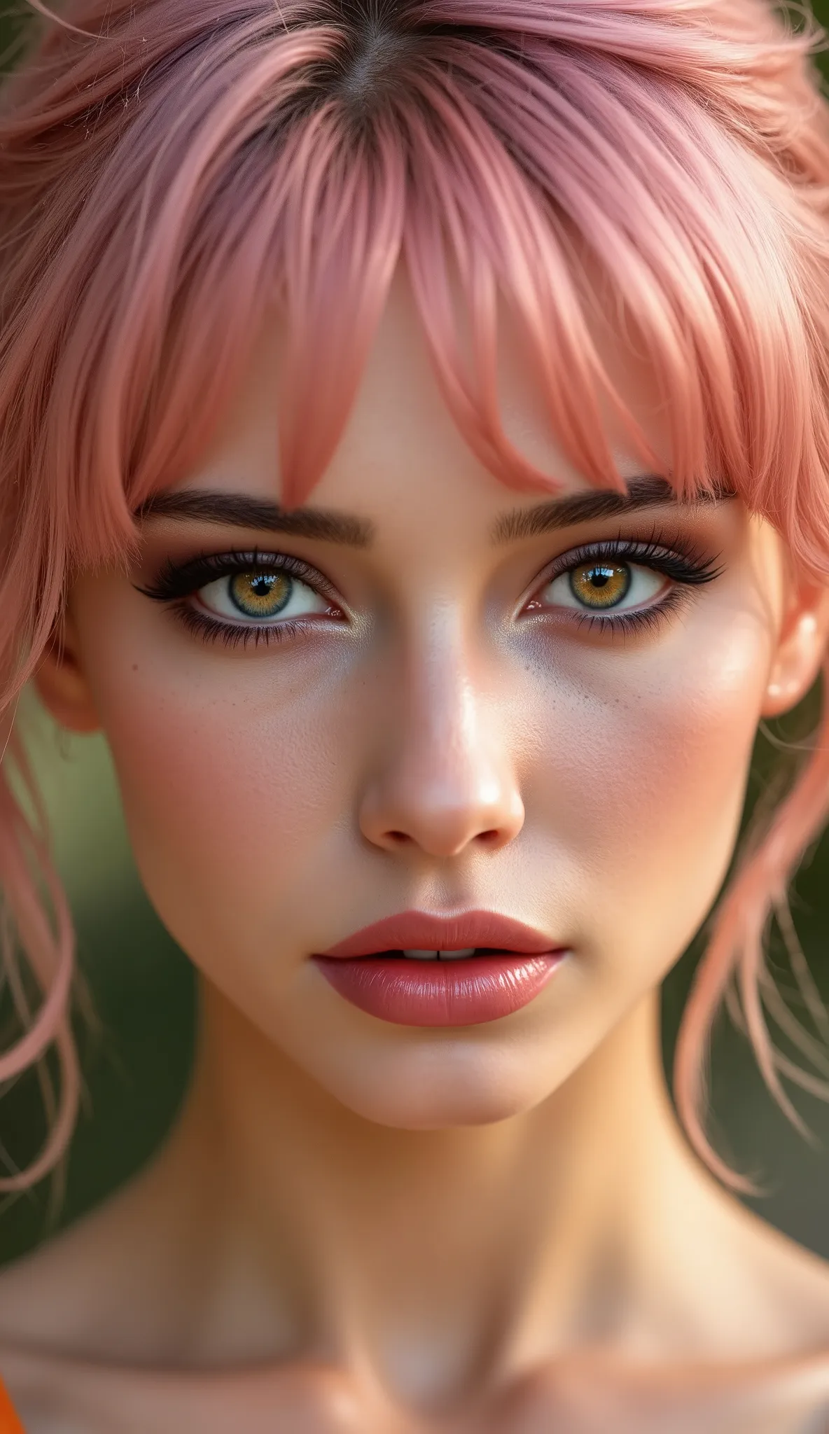  photorealism 16K realism, (Hyper-realistic proportional body, anatomically correct:1.3), ((ultra-fine digital art)), ((intricately detailed beautiful face)), (light pale complexion), BREAK, (small round head)),(high detailed realistic Super beautiful slim...