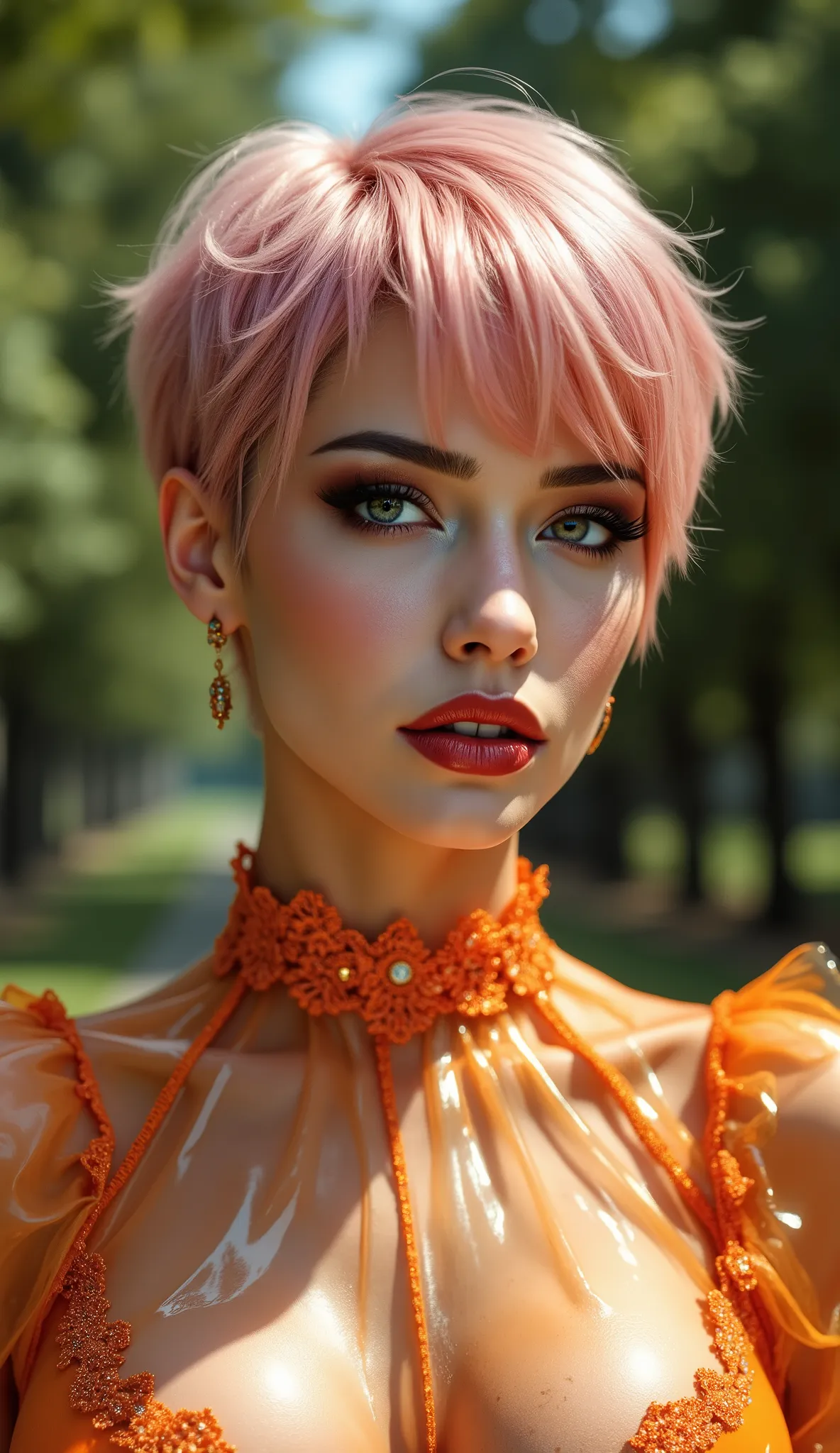  photorealism 16K realism, (Hyper-realistic proportional body, anatomically correct:1.3), ((ultra-fine digital art)), ((intricately detailed beautiful face)), (light pale complexion), BREAK, (small round head)),(high detailed realistic Super beautiful slim...