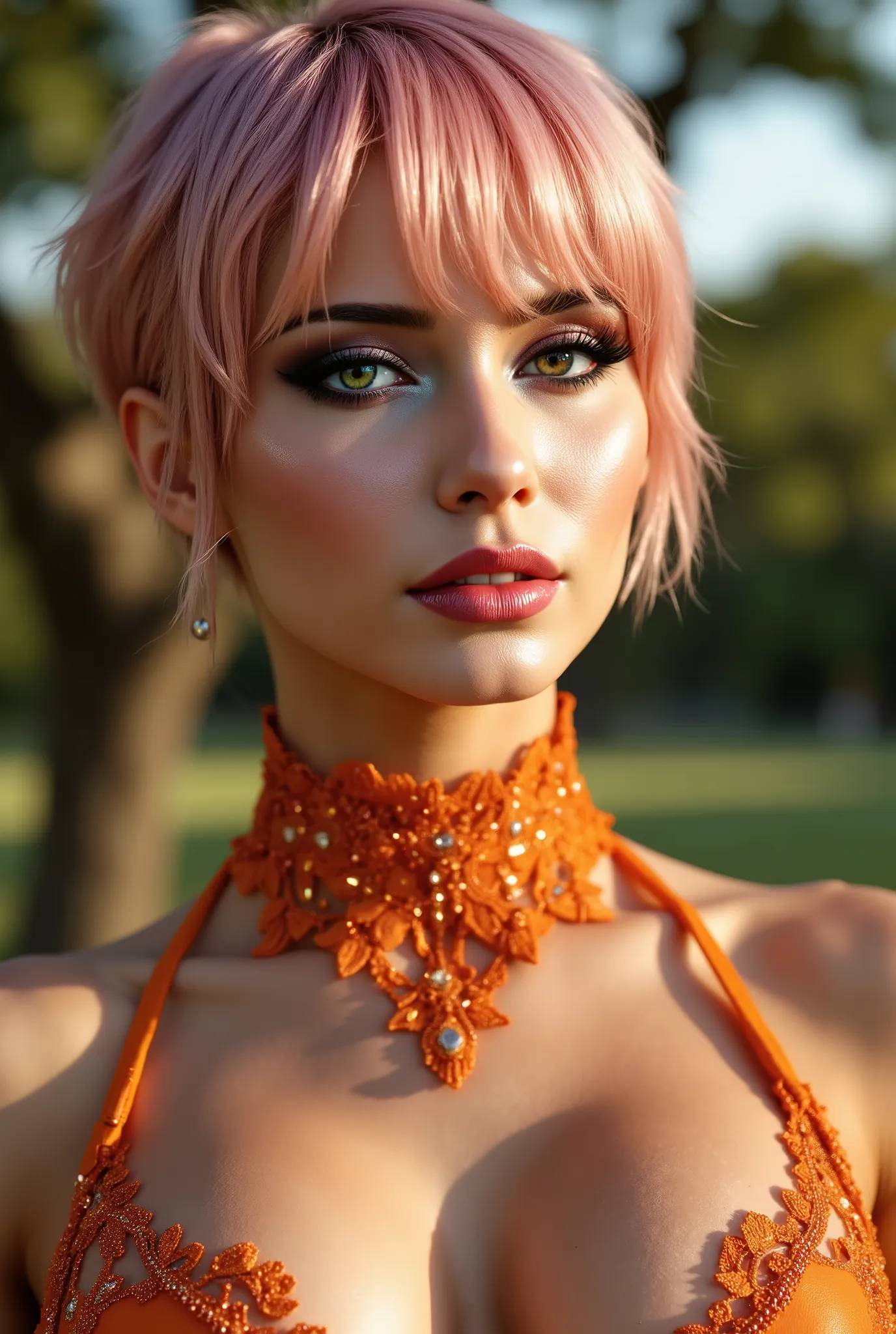  photorealism 16K realism, (Hyper-realistic proportional body, anatomically correct:1.3), ((ultra-fine digital art)), ((intricately detailed beautiful face)), (light pale complexion), BREAK, (small round head)),(high detailed realistic Super beautiful slim...