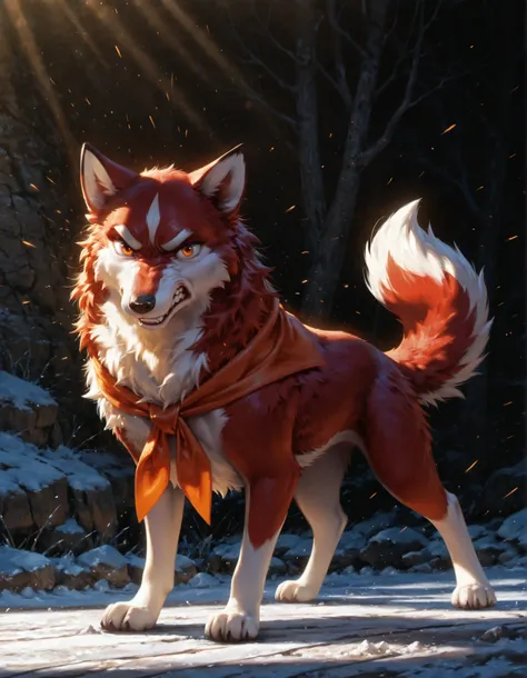 best quality, amazing quality, detailed, absurdres, photorealistic background, no lineart, very aesthetic, dynamic lighting, detailed face, detailed fur, detailed background,
canid, canine, mammal, angry, brown body, feral, fur, lowered tail, female, 1girl...