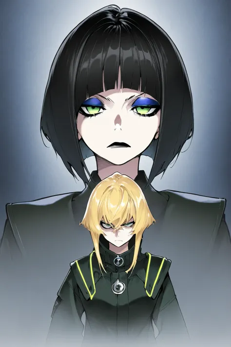 score_9, score_8_up, score_7_up, score_6_up, score_5_up, score_4_up, 
BREAK
(masterpiece: 1.0), best quality, perfect anatomy, perfect composition, perfection,
BREAK
cinematic lighting,
BREAK
1girl, portrait, annoyed face, black hair in bob cut. makeup, bl...