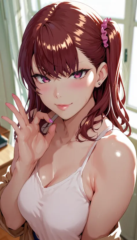 Nogami Izumi, Kninglings gesture, Another girl leaving in the background