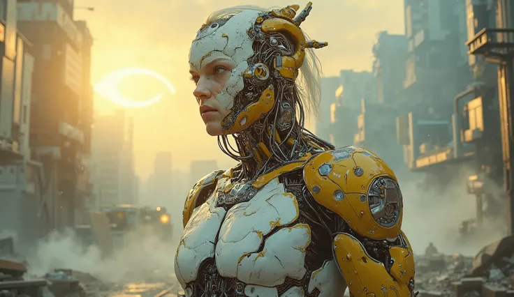 Full length detailed view. full sexy body, sexy muscle hybrid strong man and half cyborg animal, with big muscles looking into the camera, sexy muscle hyprid, hd realistic sharp details of the skin, beautyful eyes, cyborg hair, looking strong, a sexy mecha...
