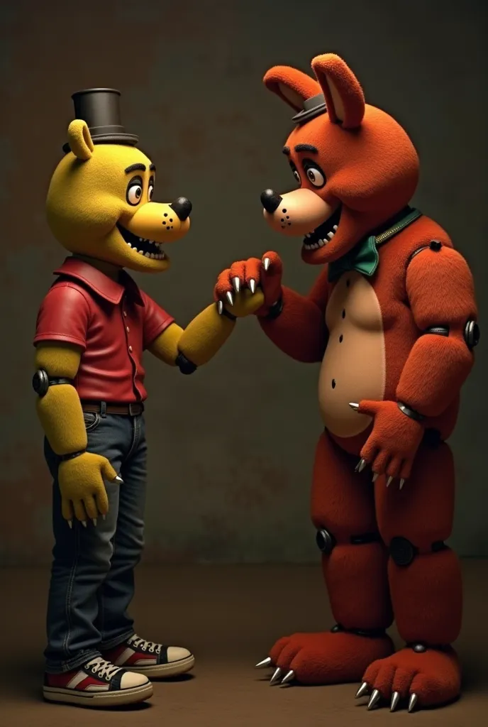 Jeremy from Fnaf showing his penis to Fritz from Fnaf rule 34 gay