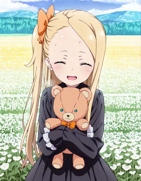 masterpiece, best quality, (best illustration), ultra-high resolution, score_9, score_8_up, score_7_up, BREAK source_anime, shiny skin, perfect eyes, (detailed face and eyes), (((solo, 1girl, solo focus))), blonde hair, aqua eyes, long hair, side ponytail,...