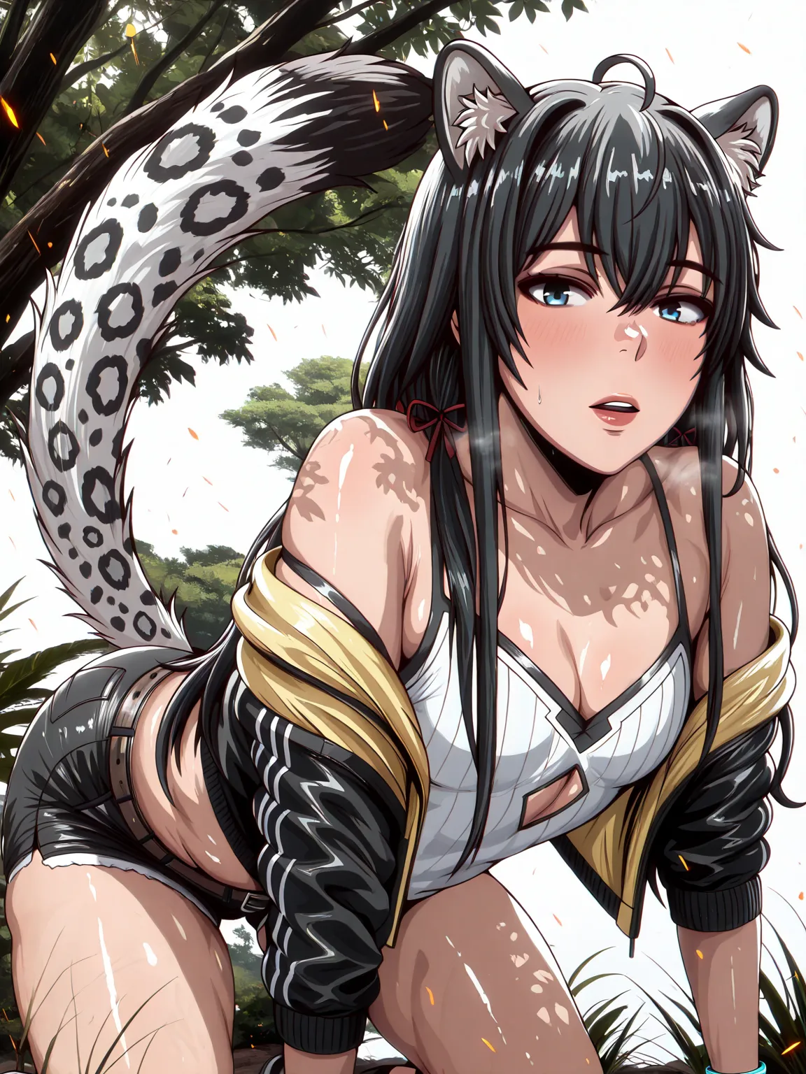 ssp, (anime coloring, anime screencap), shiny skin, (edmun-style:1.8), (j.k.-style:1.2), ((anatomical correct)), ((Cinematic, unreal engine, eye-catching, ambient occlusion, UHD, masterpiece)), ((perfect lighting, dappled sunlight, soft shadow)), perfect b...