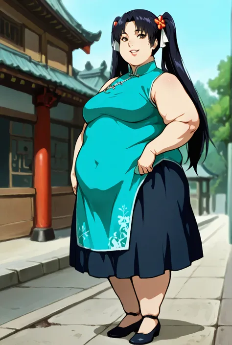 score_9, score_8_up, score_7_up, derpibooru_p_95, 
source_anime, very aesthetic, anime screencap, anime coloring, 
haylin, 1girl, solo, long hair, breasts, looking at viewer, bangs, black hair, dress, bow, bare shoulders, twin tails, brown eyes, medium bre...