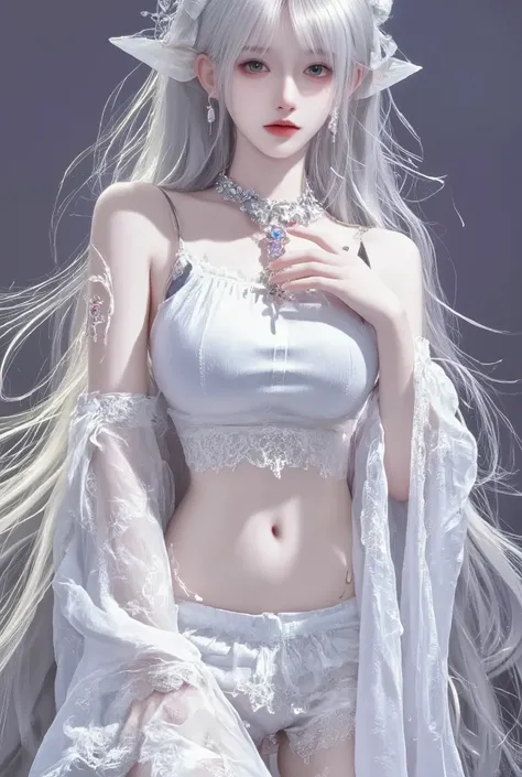 8k wallpaper、 Masterpiece、最 high quality 、 high quality 、 high detail、、 very aesthetic, absurd, latest, 1 female、 gray hair 、 long hair、 School Run Uniform 、 Remove the bandage 、、 Wide hips 、 Protruding thighs 、 medium breasts 、 traditional Japanese sword、...