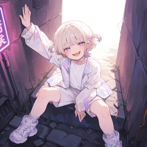 ((Todoroki hajime)), ((Masterpiece)), ((best quality, very aesthetic, absurdres, newest)), (wide shot, from above), (detailed background), (8K), (cinematic lighting), ((1girl)), cute young girl, (Healthy body, Textured skin, small breast, tilt head), multi...