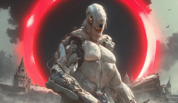 Full length detailed view. full sexy body, sexy muscle hybrid strong man and half cyborg animal, with big muscles looking into the camera, sexy muscle hyprid, hd realistic sharp details of the skin, beautyful eyes, cyborg hair, looking strong, a sexy mecha...