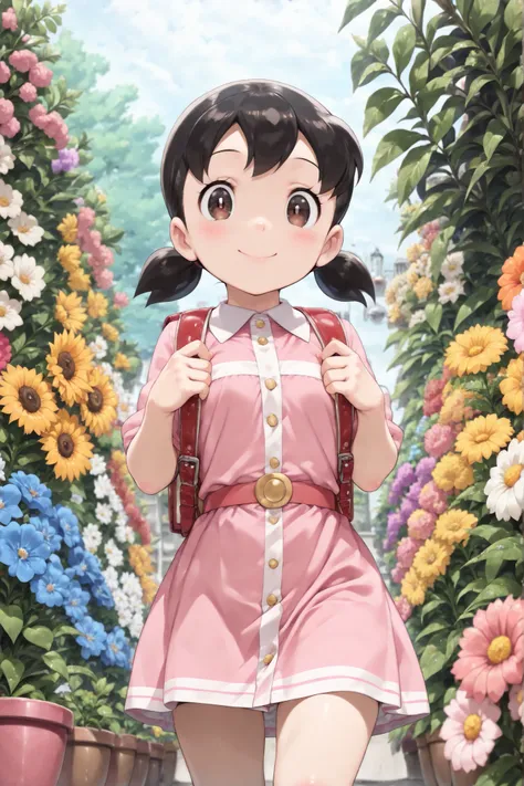 (((masterpiece: 1,5, top quality, high resolution, Super Resolution, super detailed: 1,2, Rich Background: 1,4))), (close), (One Girl), Source_Shizuka (top quality, masterpiece, RAW pictures,Highly detailed:1.2), One Girl,Alone,looking at viewer, Smile, da...