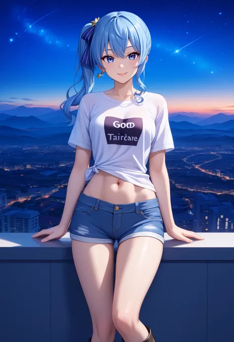 masterpiece, best quality, integrated scenery, integrated background, extremely delicate and beautiful, meticulous details, good composition, , cute face, perfect face, perfect hands,(8k、Best image quality、highest quality)、Detailed face、 1teen_girl、Blue Ha...