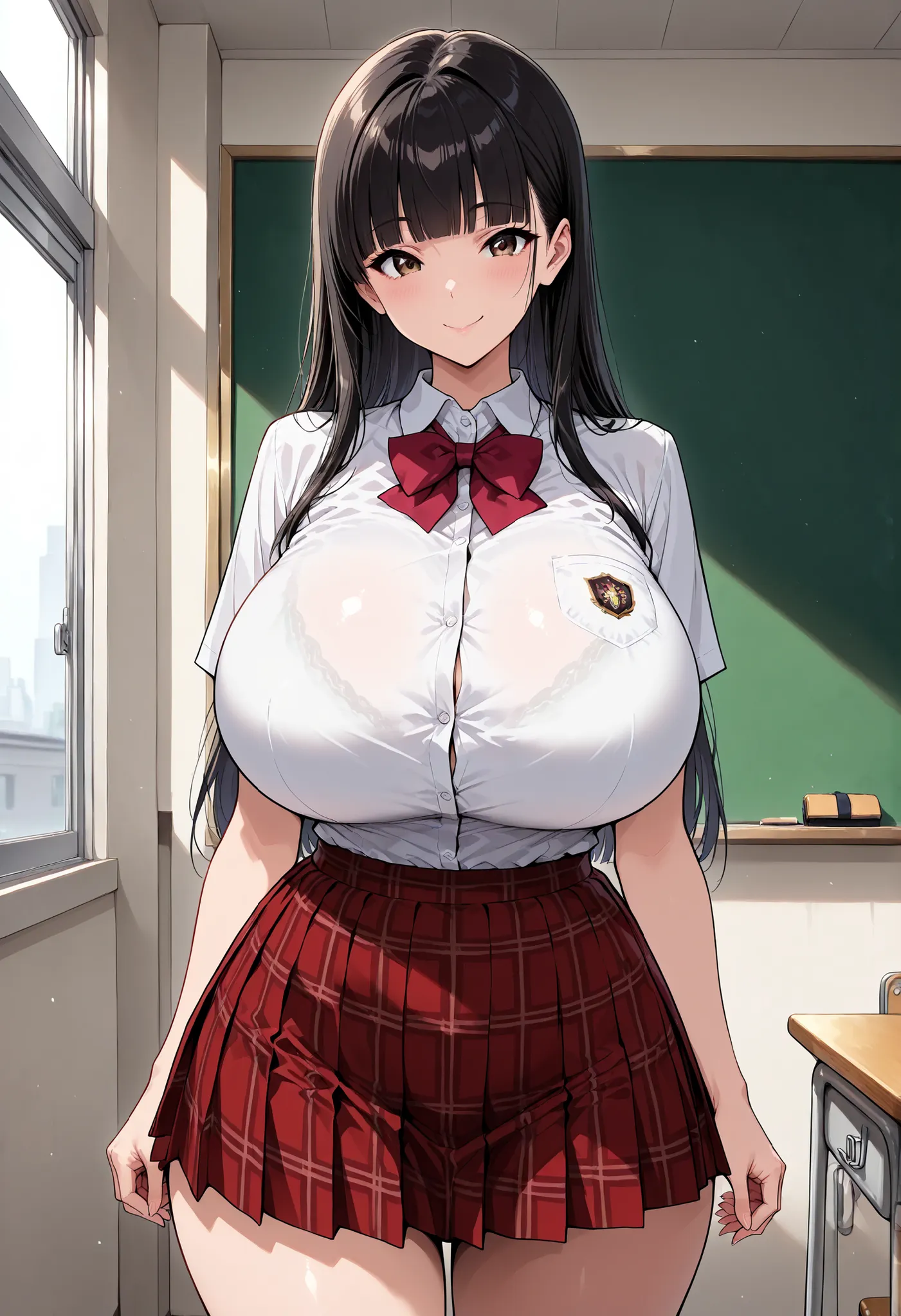 (masterpiece, 8k, super high resolution, absurd:1.2), 1 Japanese woman, 10th Generation, (black hair long, straight hair, blunt bangs), Beautiful Character Designs, perfect contrast, Anatomically Accurate, perfect face, Beautiful and delicate eyes, express...