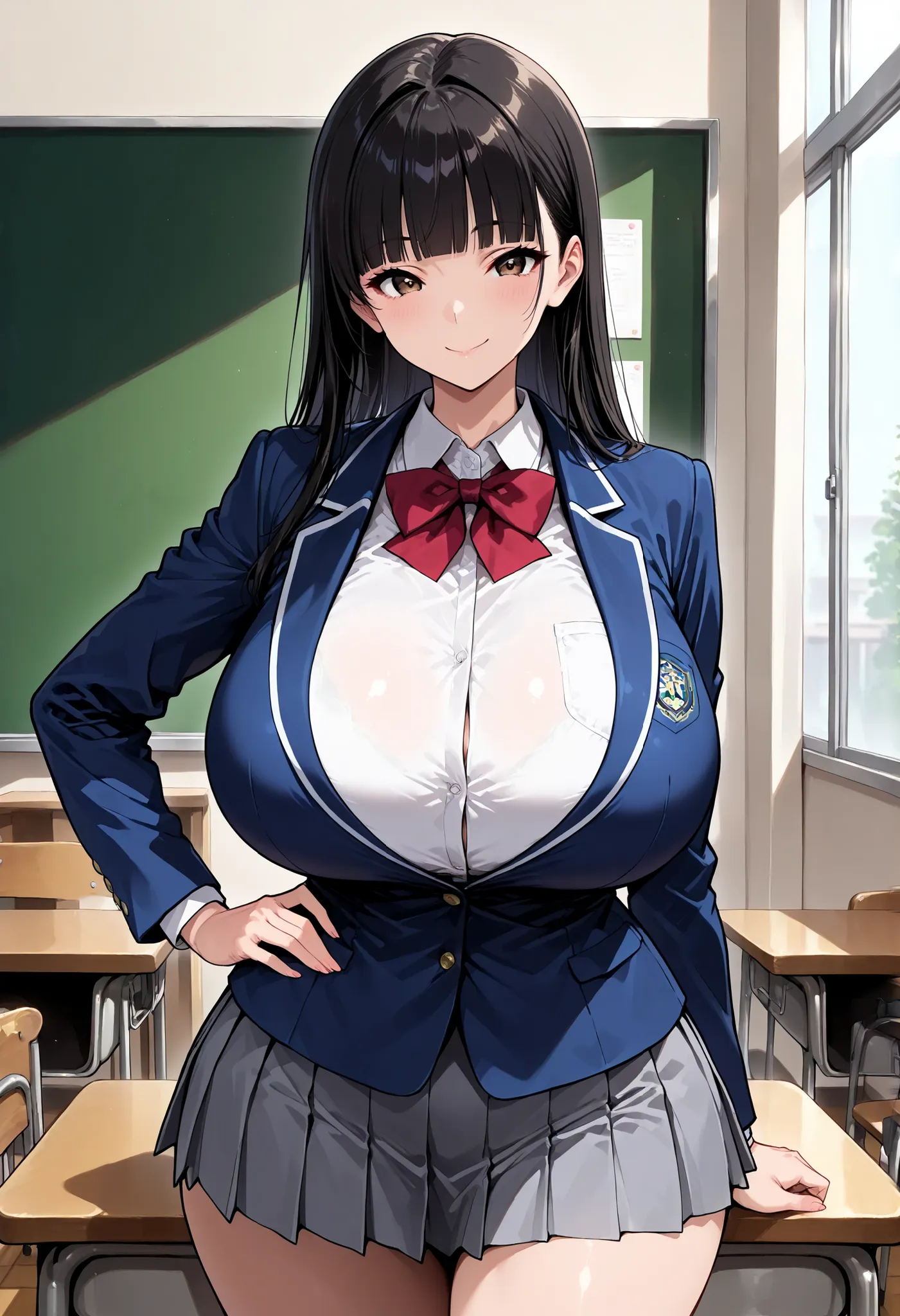 (masterpiece, 8k, super high resolution, absurd:1.2), 1 Japanese woman, 10th Generation, (black hair long, straight hair, blunt bangs), Beautiful Character Designs, perfect contrast, Anatomically Accurate, perfect face, Beautiful and delicate eyes, express...