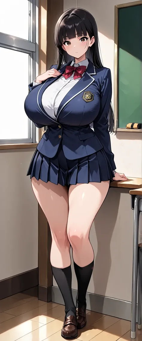 (masterpiece, 8k, super high resolution, absurd:1.2), 1 Japanese woman, 10th Generation, (black hair long, straight hair, blunt bangs), Beautiful Character Designs, perfect contrast, Anatomically Accurate, perfect face, Beautiful and delicate eyes, express...