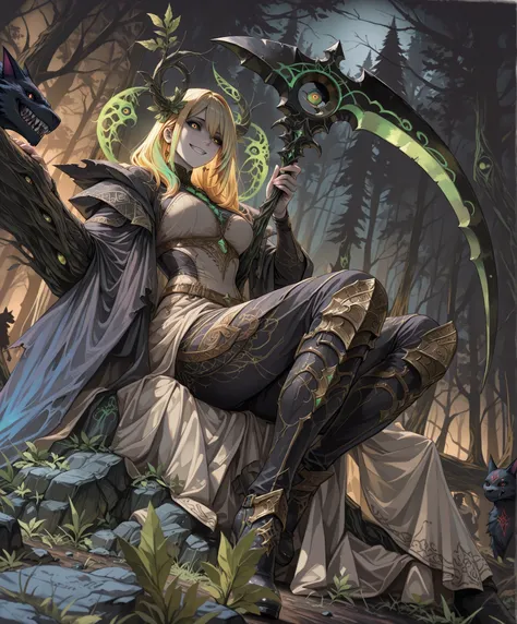 {{{masterpiece}}}, {{{best quality}}}, {{ultra-detailed}}, {illustration}, {{an extremely delicate and beautiful}},(beautiful detailed eyes)(milf:1.4,human,pale skin,grinning,cool),(masterpiece, Best Quality, Very detailed,  characters),,(staring eyes:1.3)...