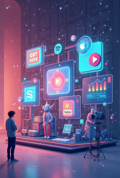 Crie um baner. Utileze spotify, you tube, google por 1,99