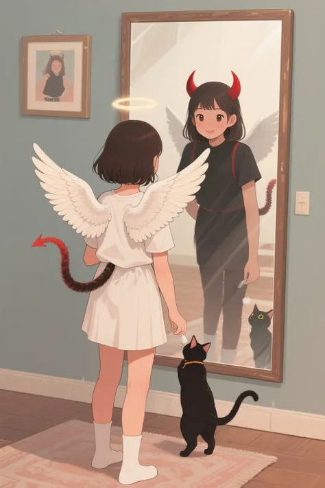 天使と闇の狐 🤍🖤