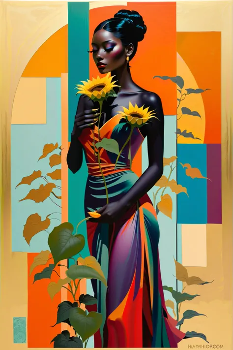 chiaroscuro technique on sensual illustration of a high fashioned  woman, vintage ,silky eerie, matte painting, by Hannah Dale, by Harumi Hironaka, extremely soft colors, vibrant, pastel, highly detailed, digital artwork, high contrast, dramatic, refined, ...