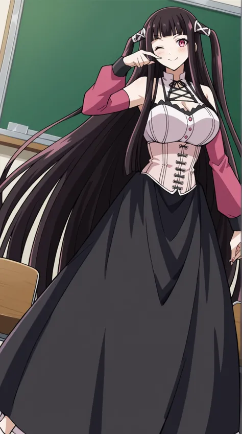 Ruby tall girl with very long hair