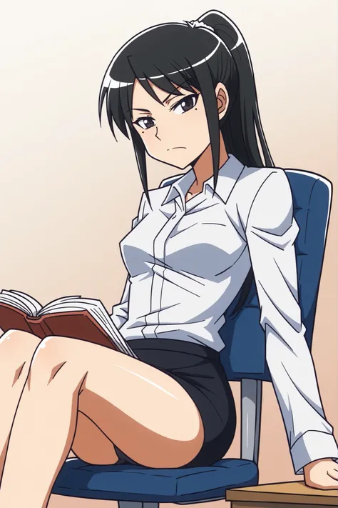 midori kuzuhara ( enomoto ),comic,2000s_(style),{{{chibi}}},manga style,simple,with rough sketch lines,line art,Minimalist portrait,in syonenmanga style,closed mouth,ideal ratio body proportions,medium breasts,{{in Enomoto Shunji style,}}
indor,office,offi...