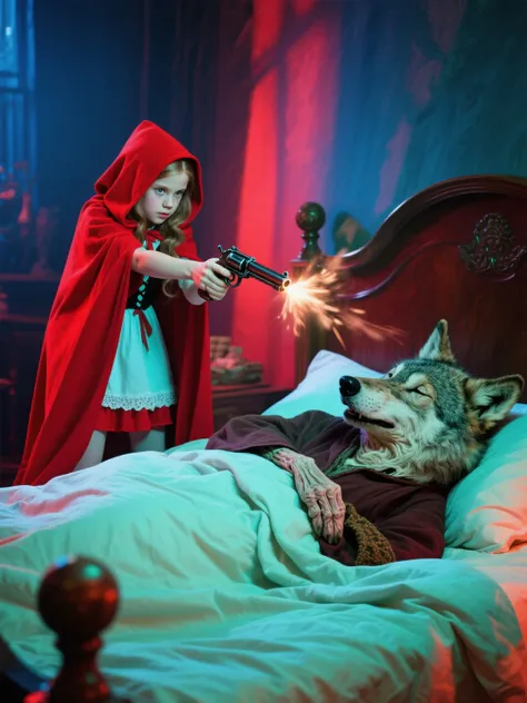 double identity: the wolf disguised as an old woman
