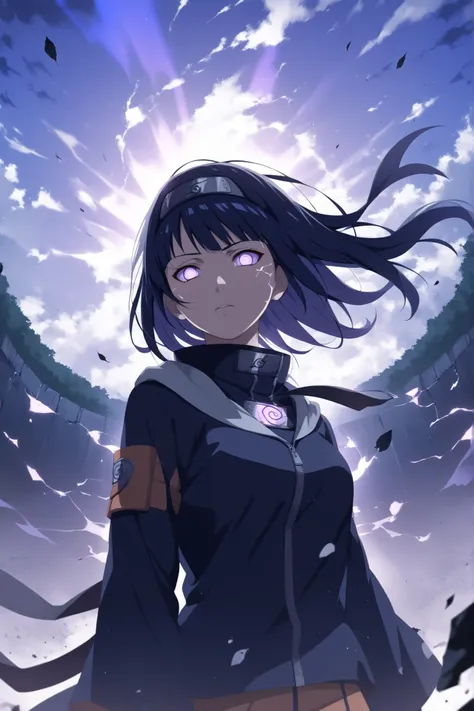 (masterpiece), (RAW 8K), (anime-real fusion), (cinematic lighting), (medium close-up shot), (dramatic composition), (soft rim light), (studio-grade detail), (ultra high-res skin texture), (natural facial expression), (no weapon), (no distortion), ((Hinata ...