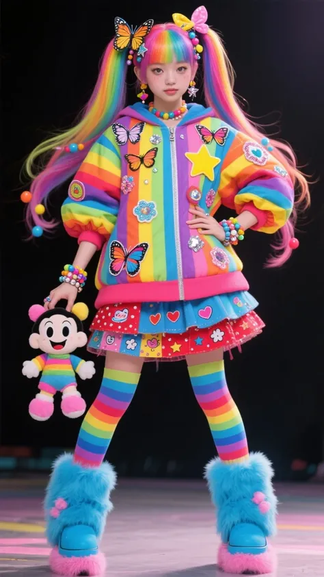 # Мода Харадзюку - Яркая райдуга 🌈