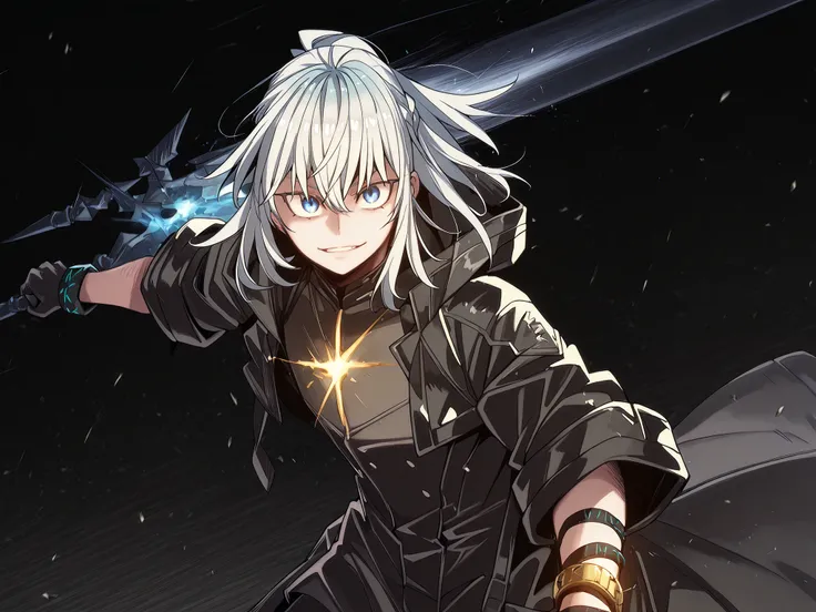 alone, 1 boy, and short, small character, short character, Character 1.50 meters tall, and short, young character, character with male body of Vanitas from "Vanitas no Carte", male character;

sparkling white hair, the character's hairstyle must match that...