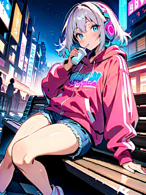 夜空の下で一休み✨