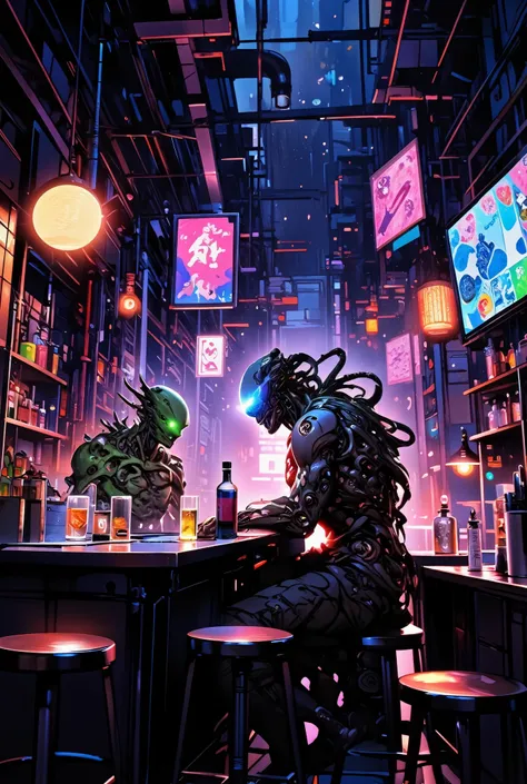 Cyberpunk bar for monsters and mutants