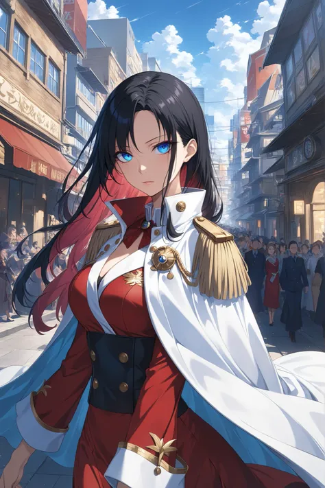 ((masterpiece)), ((RAW 8K)), ((extreme quality)), ((photorealistic anime style)), ((studio-grade natural lighting)), ((hyper-detailed textures)), ((extreme eye detail)), ((cinematic composition)),
Boa Hancock from One Piece, walking directly toward the ca...