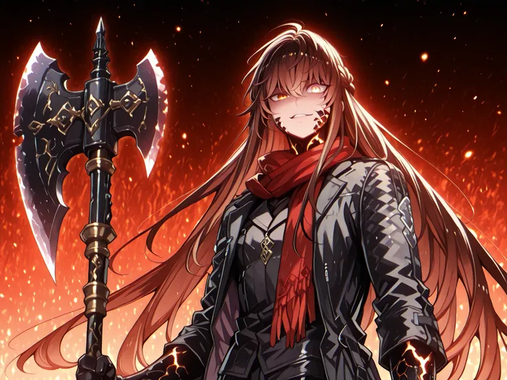 alone, 1 boy, character 1.50 meters tall, young and short character, with the male body of Eugene Lionheart from "The Cursed Reincarnation", male character;
shiny brown hair, the character's hairstyle must match that of Miquella from "Elden Ring", long ba...